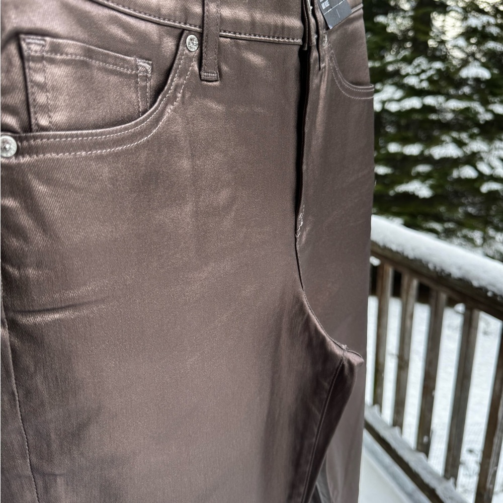 Rose Gold Metalic pants by Express NWT - Picture 5 of 9
